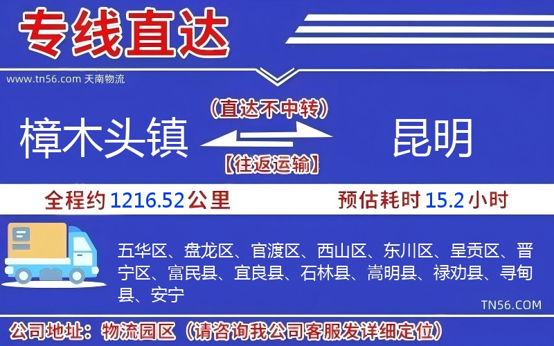 樟木頭鎮(zhèn)到昆明物流公司