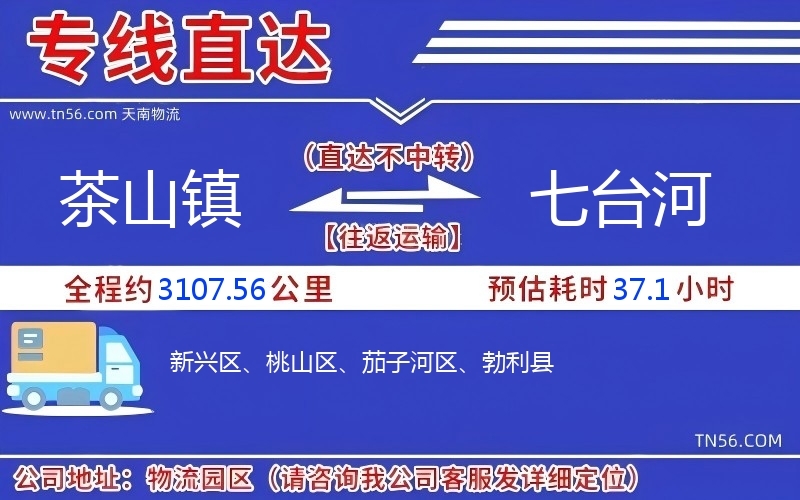 茶山鎮(zhèn)到七臺(tái)河物流公司 茶山鎮(zhèn)到七臺(tái)河物流公司