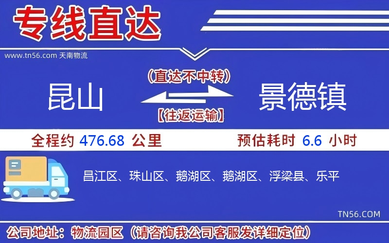 昆山到景德鎮(zhèn)物流公司